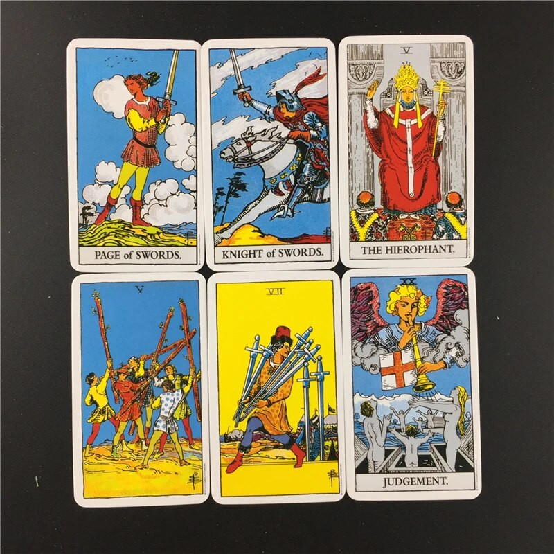 Cărți de tarot Călăreț de vânzare la cald Jocuri de masă Poker Dimensiune Timp de aventură de înaltă calitate cu Ghid de hârtie Semnificație în studiu