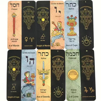 Παιχνίδια για ζευγάρια για ενθουσιασμό Kabbalah Tarot Κλασικές Καμπαλιστικές Κάρτες Ταρώ 78 Κάρτες Επιτραπέζια Παιχνίδια Κατάστρωμα Μαντεία Κατάλληλο