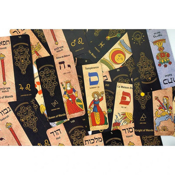 Παιχνίδια για ζευγάρια για ενθουσιασμό Kabbalah Tarot Κλασικές Καμπαλιστικές Κάρτες Ταρώ 78 Κάρτες Επιτραπέζια Παιχνίδια Κατάστρωμα Μαντεία Κατάλληλο