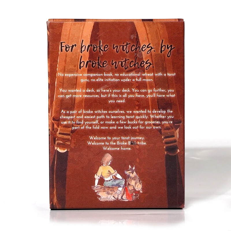 Broke B Word Tarot Training Deck 78 τεμαχίων Traditional Tarot