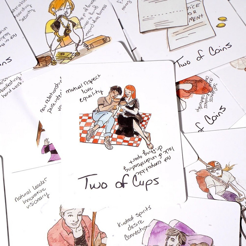 Broke B Word Tarot Training Deck 78 τεμαχίων Traditional Tarot