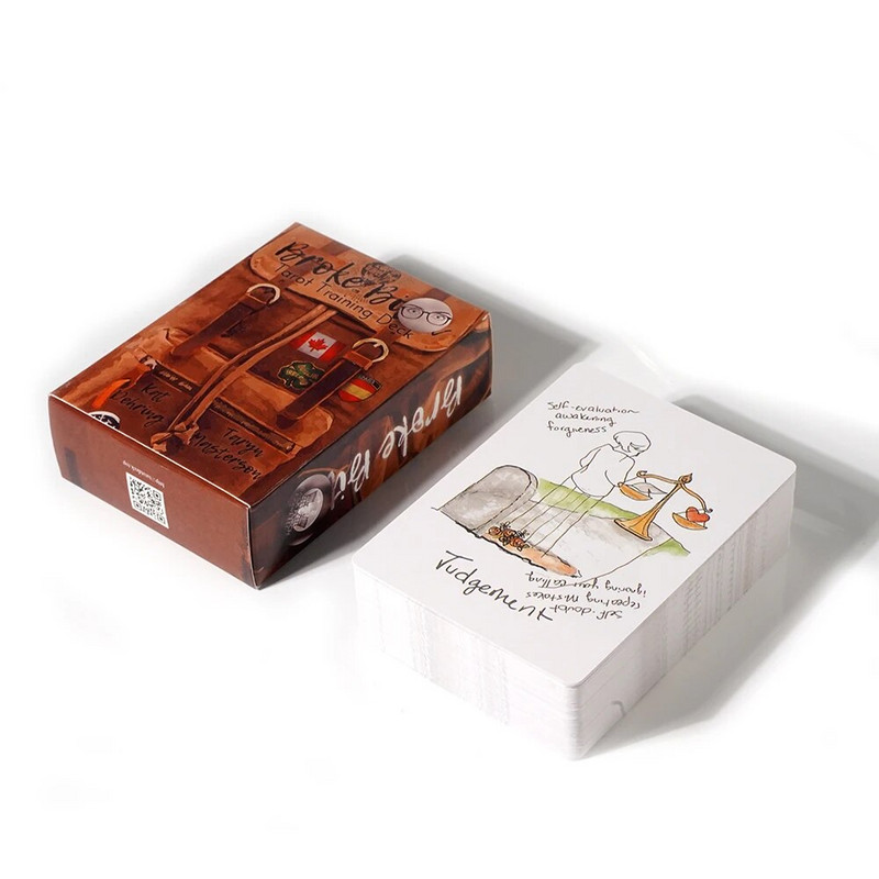 Broke B Word Tarot Training Deck 78 τεμαχίων Traditional Tarot