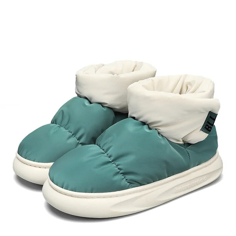 Vyriški moteriški medvilniniai batai 2024 m. žiema, pliušinė izoliacija, patogūs laisvalaikio batai, naudojami namuose lauke, poros, neslystantys sniego batai