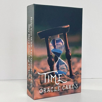 12x7cm Time Oracle Deck Tarot в кутия 400 GSM ХАРТИЯ Английски 54 карти