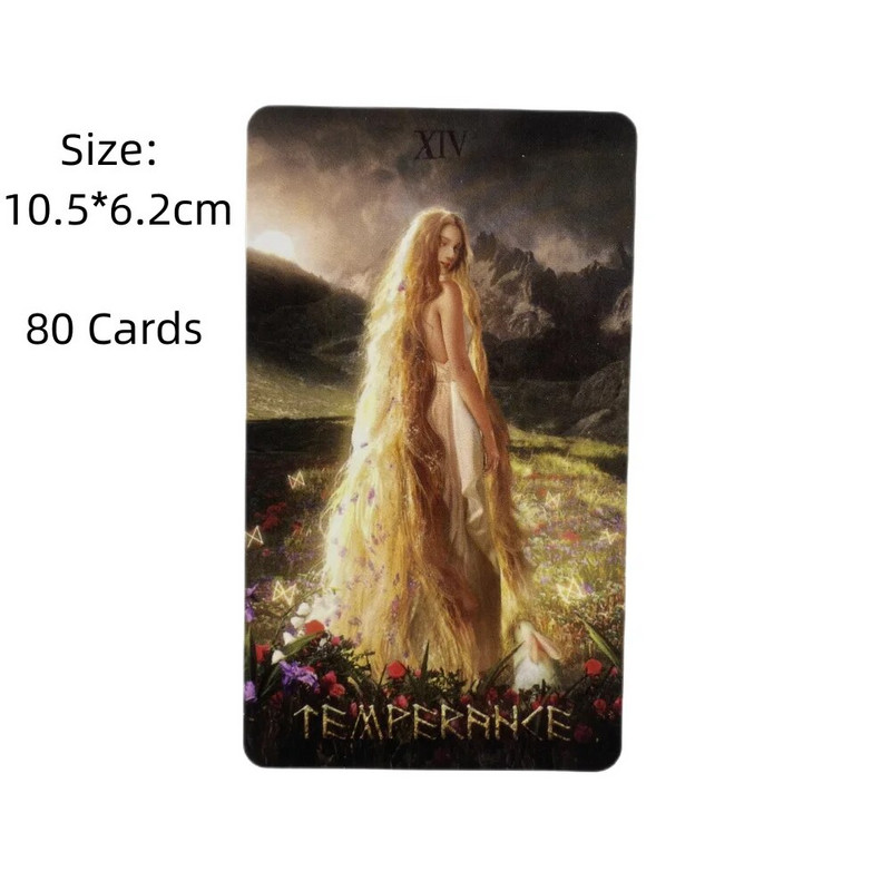 Runic Tarot Cards A 80 Deck Oracle English Visions Divination Edition Borad Παίζοντας Παιχνίδια