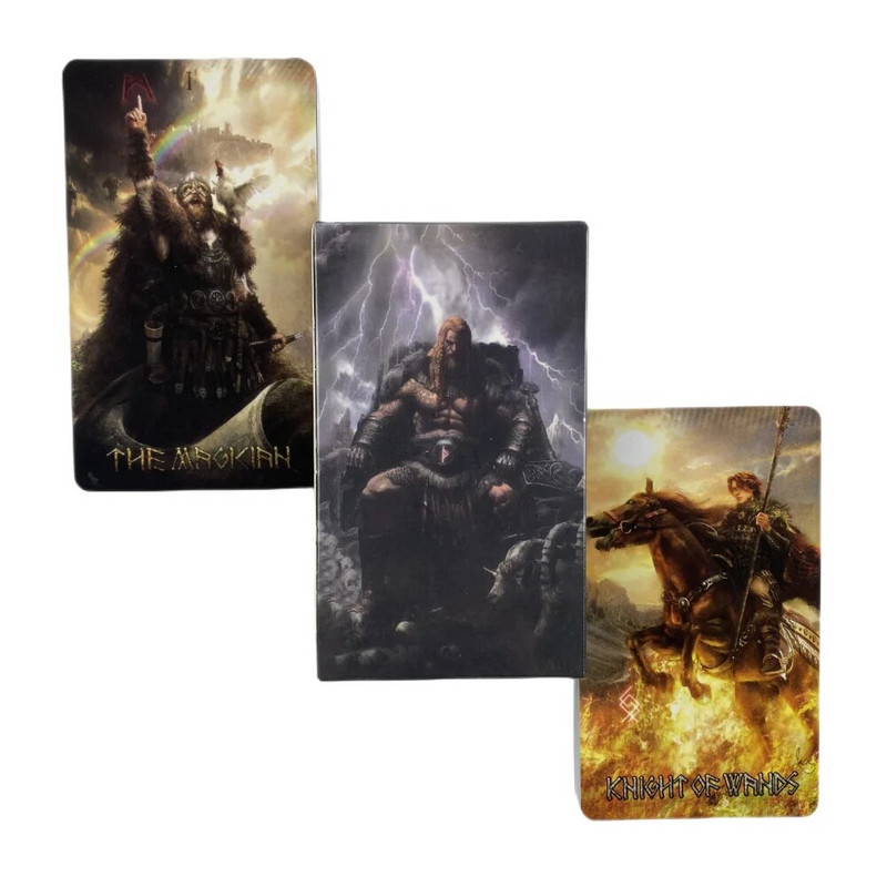 Runic Tarot Cards A 80 Deck Oracle English Visions Divination Edition Borad Παίζοντας Παιχνίδια