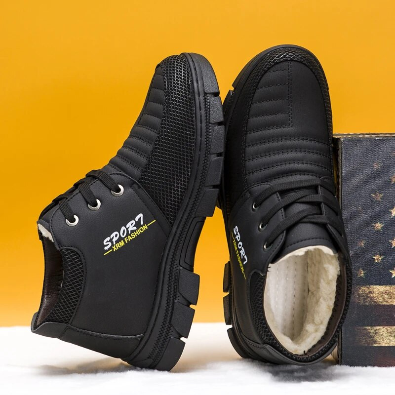 Ανδρικές χειμερινές μπότες χιονιού Νέα μόδα βελούδινα ζεστά άνετα αντιολισθητικά βαμβακερά παπούτσια Ψάρεμα εξωτερικού χώρου Αθλητικά παπούτσια Casual Ταξίδι