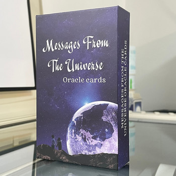 Послание от вселената Карти на оракул 54 тестета с ключови думи Таро в кутия Пророчество Пророчество Гадаене Английска версия