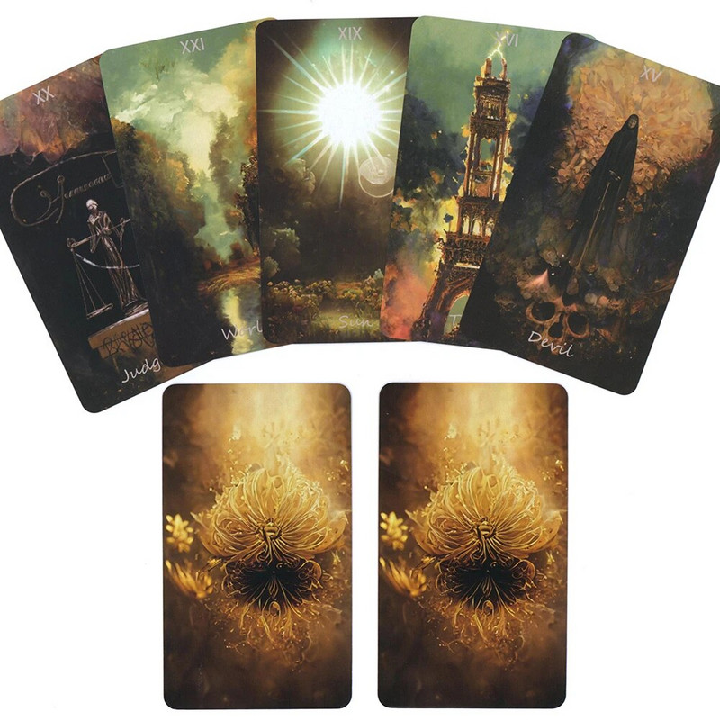 12 x 7 krāsu Taro kārtis angļu versija Pravieša Toro apstiprinājuma klājs