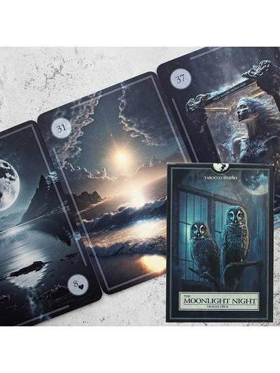 Liela izmēra pravietojums Orākuls 44 klāji Tarot augstas kvalitātes angļu izturīgas kārtis rūnas zīlēšana ar ceļvedi