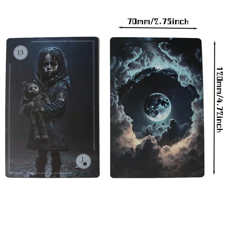 Liela izmēra pravietojums Orākuls 44 klāji Tarot augstas kvalitātes angļu izturīgas kārtis rūnas zīlēšana ar ceļvedi