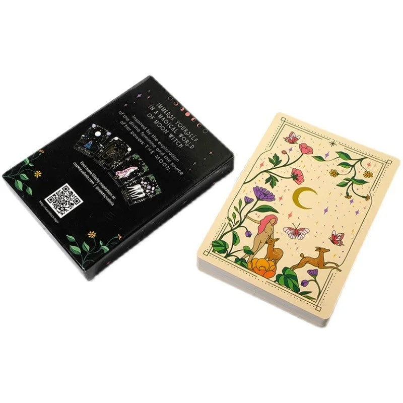 Moon Witch Oracle Cards Αγγλική έκδοση Κάρτες Ταρώ Επιτραπέζια Παιχνίδια Οικογενειακό πάρτι Μαντεία Μοίρα Διασκέδαση Παιχνίδια Τα καλύτερα δώρα