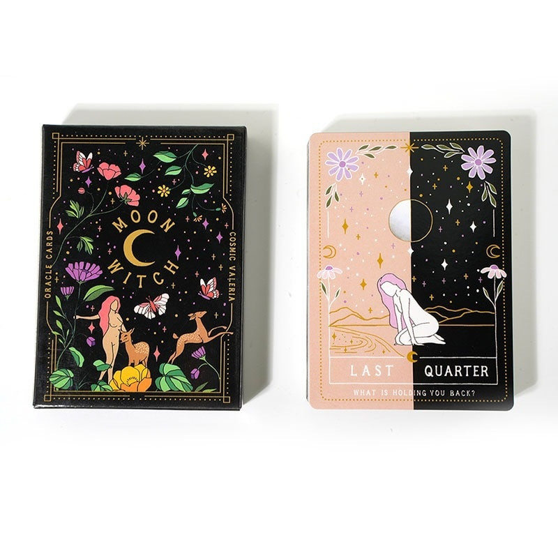 Moon Witch Oracle Cards Αγγλική έκδοση Κάρτες Ταρώ Επιτραπέζια Παιχνίδια Οικογενειακό πάρτι Μαντεία Μοίρα Διασκέδαση Παιχνίδια Τα καλύτερα δώρα