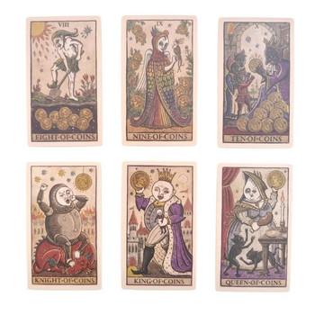 Tarot Oracles Trionfi della Luna Κάρτες Ταρώ Oracles Deck Επιτραπέζιο παιχνίδι Fate Card Fortune Game Παιδικό παιχνίδι για γυναίκες για κορίτσια