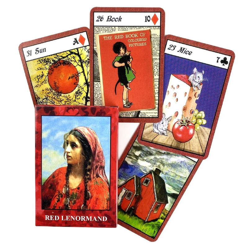 Reflet De Lune Lenormand Mirror Truth Lenormand Cards Autors Silvia Neitzner LNK Raganu Taro dievietes Orākuls