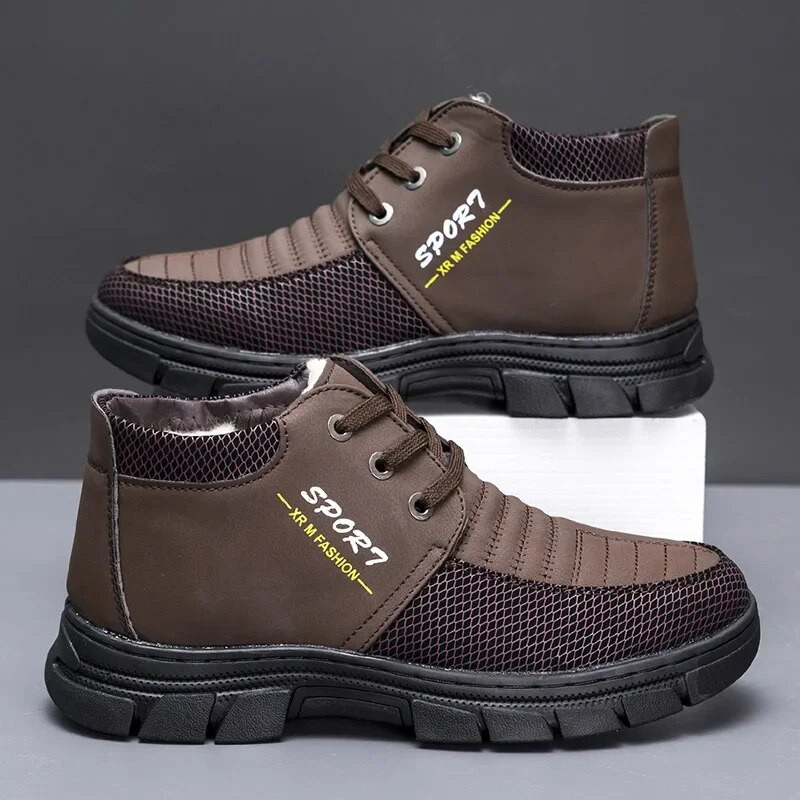 Žieminiai vyriški medvilniniai batai šilti pliušiniai 2024 m. Nauji lauko neslystantys Patogūs sniego batai Sportiniai laisvalaikio batai Lengvi kelionės