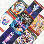 Jaunas 55 kārtis Twin Flame Ascension ģimenes draugiem Jautra zīlēšana Izklaide ballīte galda spēles