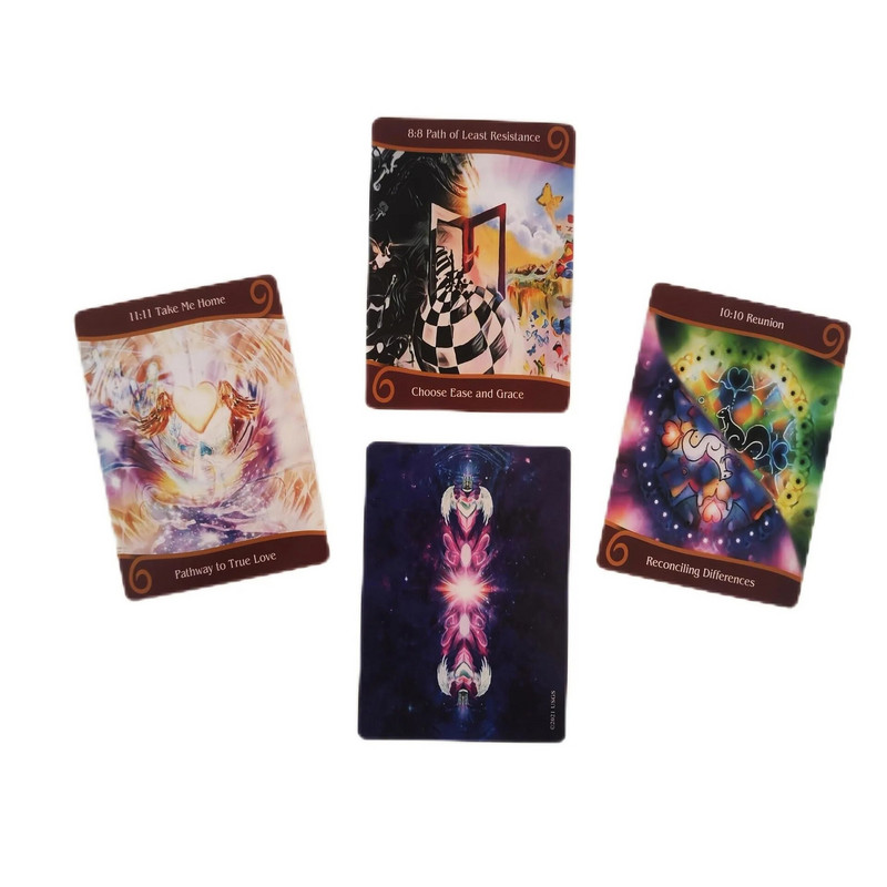 Jaunas 55 kārtis Twin Flame Ascension ģimenes draugiem Jautra zīlēšana Izklaide ballīte galda spēles