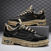 Muške niske ležerne cipele 2024. Nova Jesen Zima Vintage Britanska moda Kratke čizme za putovanja na otvorenom Luksuzna blagdanska sportska obuća