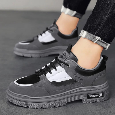 Muške niske ležerne cipele 2024. Nova Jesen Zima Vintage Britanska moda Kratke čizme za putovanja na otvorenom Luksuzna blagdanska sportska obuća