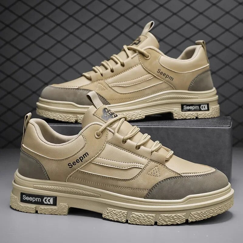 Muške niske ležerne cipele 2024. Nova Jesen Zima Vintage Britanska moda Kratke čizme za putovanja na otvorenom Luksuzna blagdanska sportska obuća