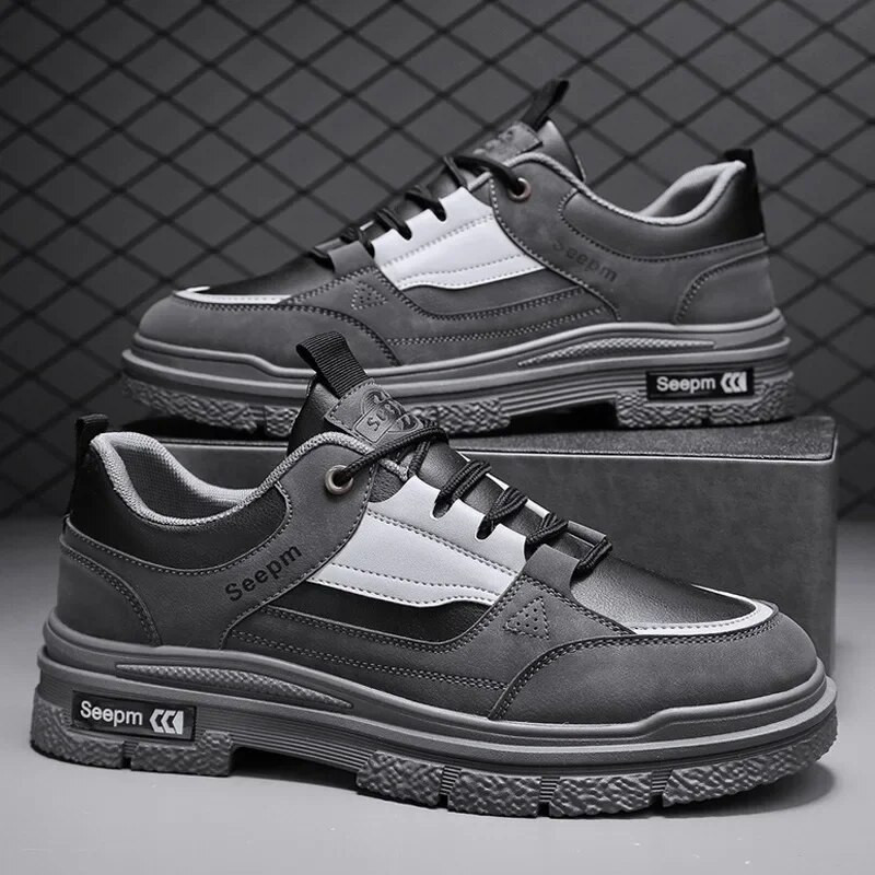 Muške niske ležerne cipele 2024. Nova Jesen Zima Vintage Britanska moda Kratke čizme za putovanja na otvorenom Luksuzna blagdanska sportska obuća