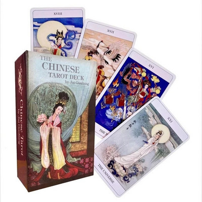 Китайското колода Таро Пророчество с карти Колода за гадаене Семейно парти Настолна игра Игра за гадаене на карта на съдбата