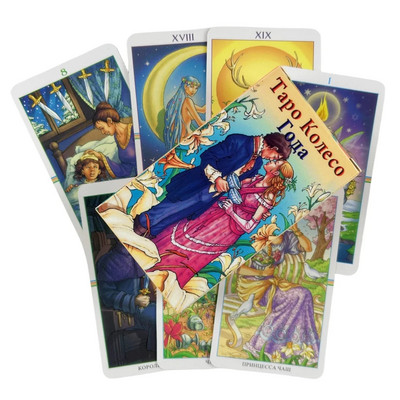 Russian Black Tarot Cards Divination Fortune Telling With Paper Guidebook Training Deck Entertainment Board Game Party Edition