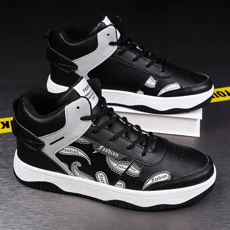 Ανδρικά φθινοπωρινά ψηλά παπούτσια για τρέξιμο Casual αθλητικά παπούτσια για τρέξιμο Ελαφρύ αναπνεύσιμο άνετο υλικό νάιλον Έφηβοι Ενήλικες