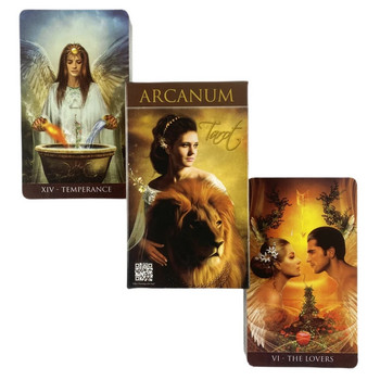 Arcanum Tarot Cards A 78 Deck Oracle English Visions Divination Edition Borad Παίζοντας Παιχνίδια