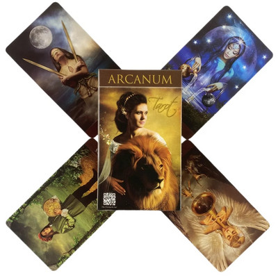 Arcanum Tarot Cards A 78 Deck Oracle English Visions Divination Edition Borad Παίζοντας Παιχνίδια
