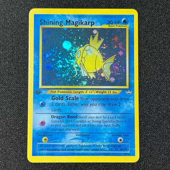 Pokemon Foil Cards Lugia Espeon Ho-oh Mewtwo Shining Gyarados Celebi Raichu 1996 1st Edition Συλλογή παιχνιδιών Κάρτες μεσολάβησης PTCG