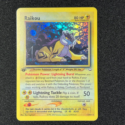 Pokemon Foil Cards Lugia Espeon Ho-oh Mewtwo Shining Gyarados Celebi Raichu 1996 1st Edition Συλλογή παιχνιδιών Κάρτες μεσολάβησης PTCG