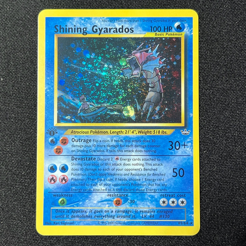 Pokemon Foil Cards Lugia Espeon Ho-oh Mewtwo Shining Gyarados Celebi Raichu 1996 1st Edition Συλλογή παιχνιδιών Κάρτες μεσολάβησης PTCG