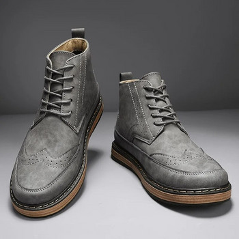 Ανδρικές ρετρό μπότες εργασίας Φθινοπωρινό Χειμώνας Νέα βρετανική μόδα Μόδα Υψηλή κορυφή Logging Κοντές μπότες Υπαίθρια αθλητικά παπούτσια αναψυχής ταξιδιού