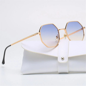 Многоъгълни слънчеви очила Метални слънчеви очила Квадратни слънчеви очила с малки рамки за мъже, жени UV защитни сенки, очила, моден аксесоар