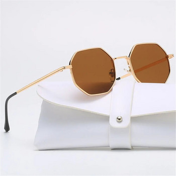 Γυαλιά ηλίου Polygon Μεταλλικά γυαλιά ηλίου Μικρός σκελετός Τετράγωνα γυαλιά ηλίου για άνδρες Γυναικείες αποχρώσεις προστασίας UV Αξεσουάρ μόδας γυαλιά