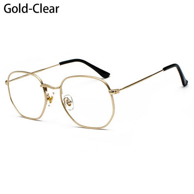 Polygon päikeseprillid Metallist päikeseprillid Väikese raamiga ruudukujulised päikeseprillid Meestele Naistele UV-kaitse Varjud Prillid Moeaksessuaar