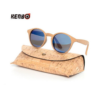 Kenbo Υψηλής Ποιότητας Οβάλ Ξύλο Bamboo Polarized γυαλιά ηλίου με θήκη μόδας Γυναικείες ανδρικές αποχρώσεις Ξύλινα γυαλιά ηλίου Gafas De Sol