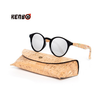 Kenbo Висококачествени овални дървени бамбукови поляризирани слънчеви очила с калъф Модни дамски мъжки нюанси Дървени слънчеви очила Gafas De Sol