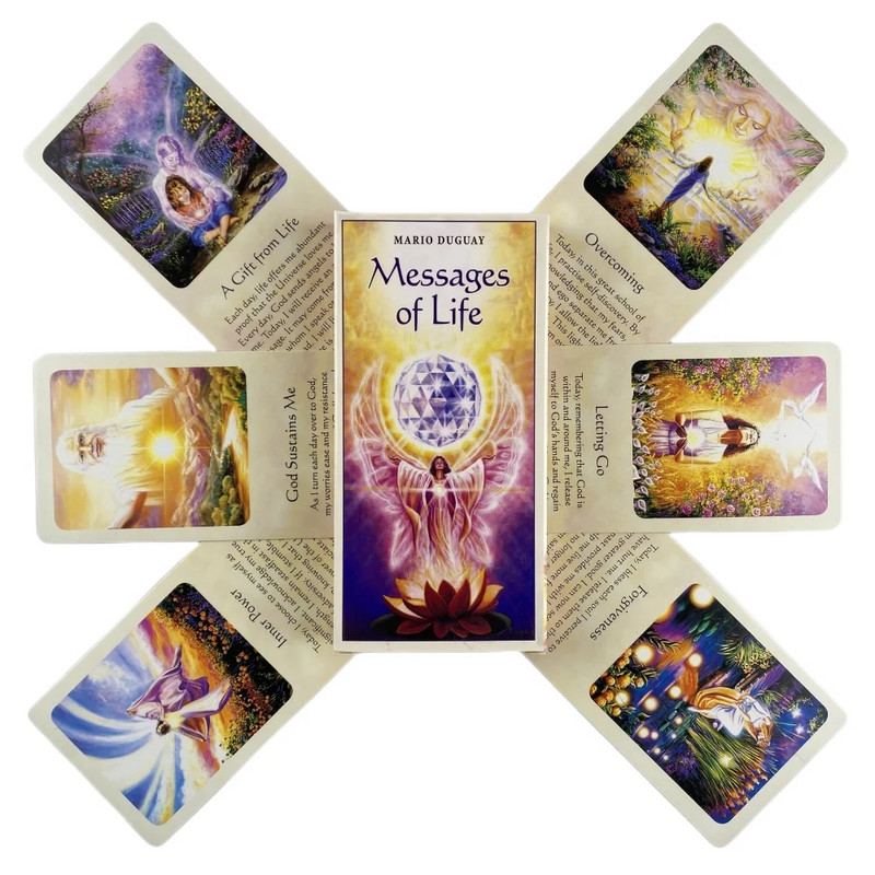 Κάρτες Ταρώ Messages Of Life A 54 Deck Oracle English Visions Divination Edition Borad Παίζοντας παιχνίδια