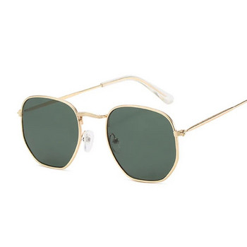 Метални квадратни слънчеви очила Дамски ретро слънчеви очила Женска модна марка Огледални очила Цветни лещи Дизайнерски Gafas De Sol