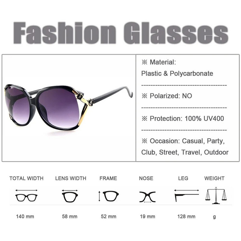 FOENIXSONG Sieviešu modes saulesbrilles Sieviešu Lielizmēra Wrap Gradient Brilles UV400 Vintage Eyewear Gafas Oculos Lentes