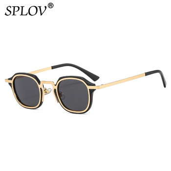 Нови модни малки квадратни слънчеви очила Мъжки Дамски ретро пънк нюанси Мъжки женски Ретро модерни очила за шофиране UV400 Черен леопард