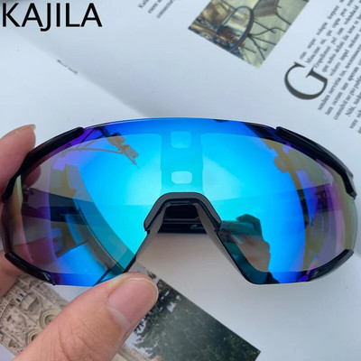 Ochelari de soare sport fără montură pentru femei 2023, la modă, cu scut antivânt, dreptunghiulare, ochelari de soare pentru bărbați, în aer liber, ochelari de călărie pe munte