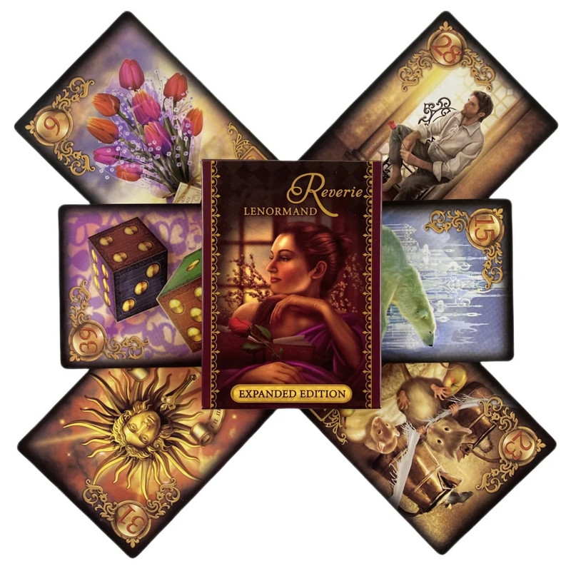 Reverie Lenormand Oracle Cards 47 Tarot English Visiions Ennustamisväljaanne Borad Mängumängud