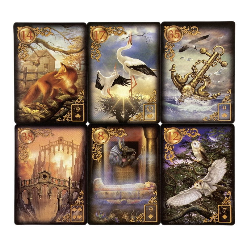 Reverie Lenormand Oracle Cards 47 Tarot English Visiions Ennustamisväljaanne Borad Mängumängud