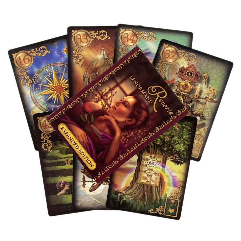 Reverie Lenormand Oracle Cards 47 Tarot English Visiions Ennustamisväljaanne Borad Mängumängud
