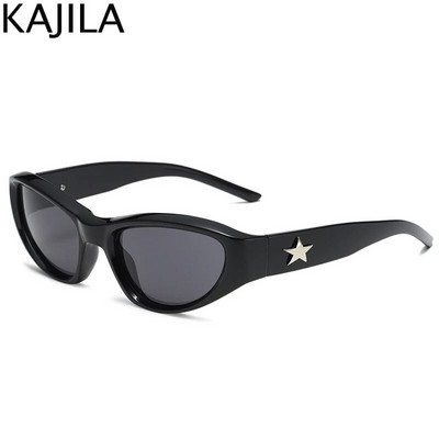 Y2K Star sporta saulesbrilles sievietēm vīriešiem 2023. gada luksusa zīmola Cyber Punk saulesbrilles sievietēm