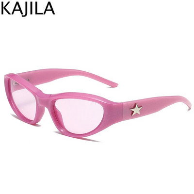 Y2K Star sporta saulesbrilles sievietēm vīriešiem 2023. gada luksusa zīmola Cyber Punk saulesbrilles sievietēm